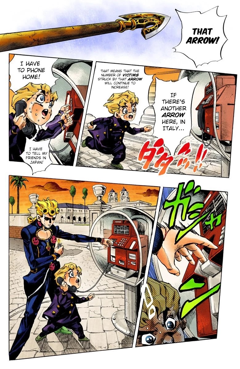 JoJo's Bizarre Adventure Part 5 - Vento Aureo (Official Colored) Chapter 16 page 4 - Chapter 16: Entering the Gang Part 6
