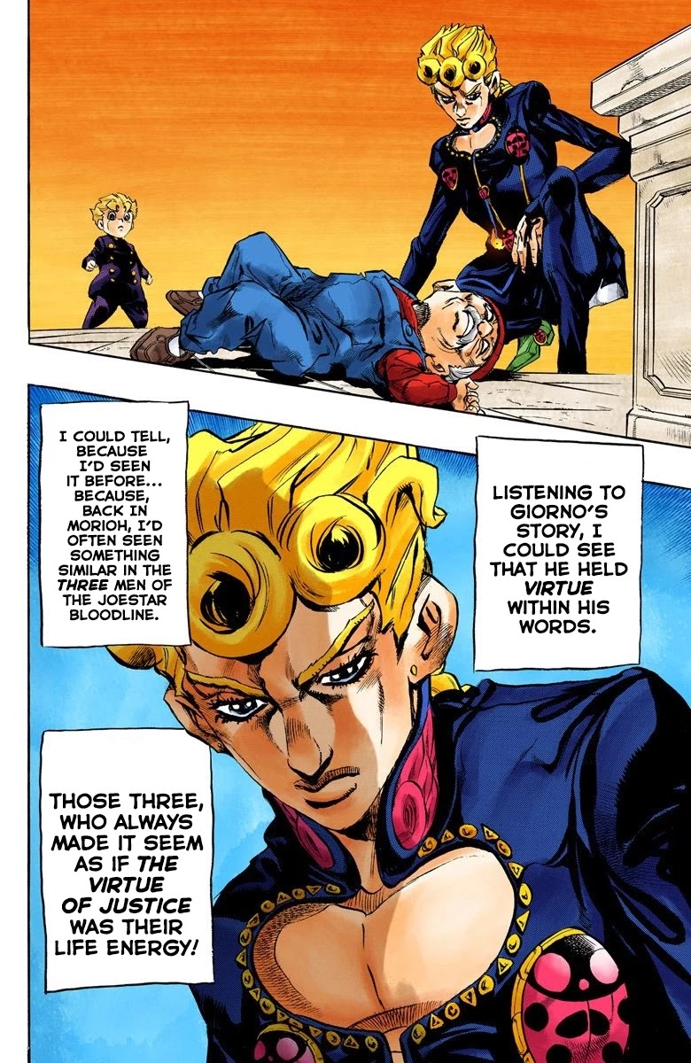 JoJo's Bizarre Adventure Part 5 - Vento Aureo (Official Colored) Chapter 16 page 8 - Chapter 16: Entering the Gang Part 6