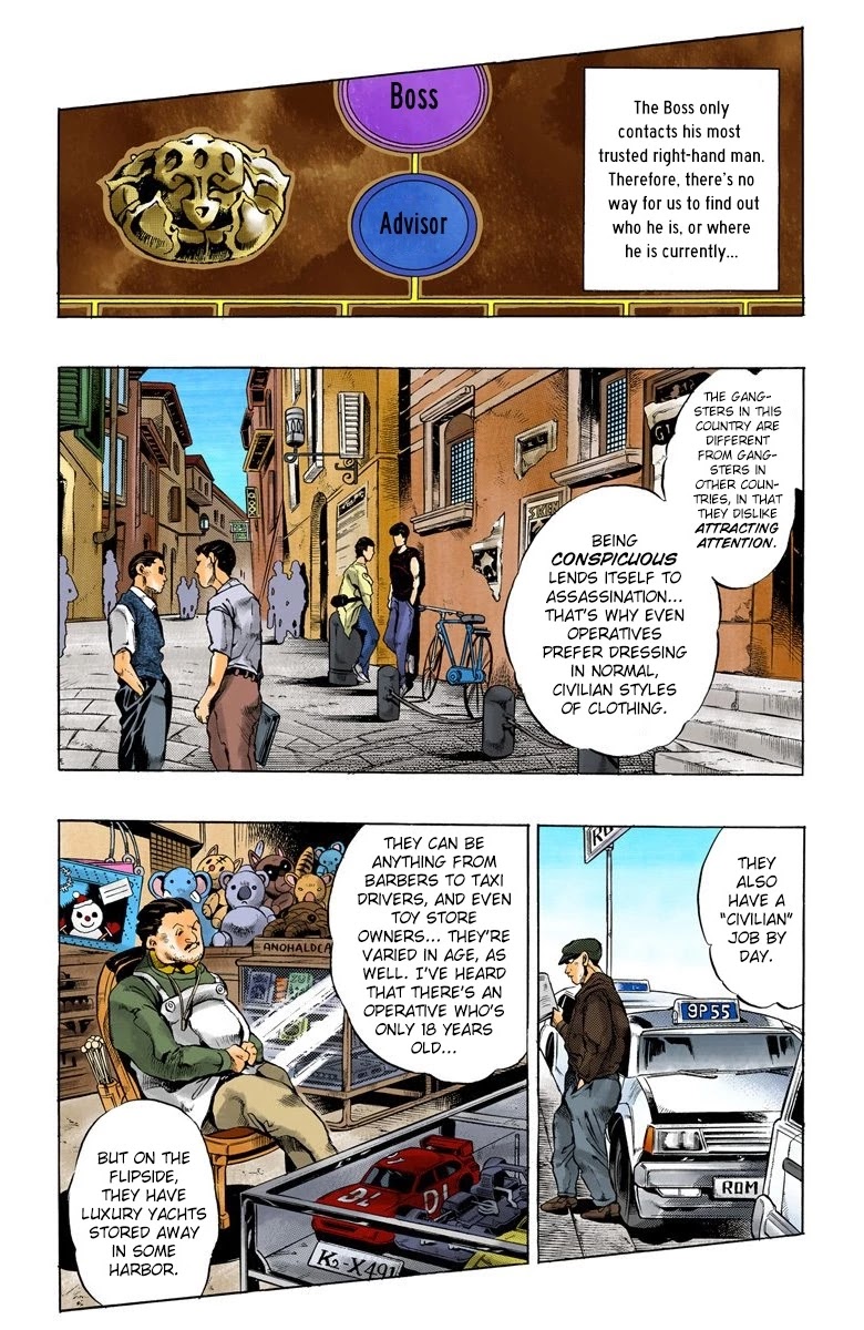 JoJo's Bizarre Adventure Part 5 - Vento Aureo (Official Colored) Chapter 17 page 3 - Chapter 17: 5 Plus 1