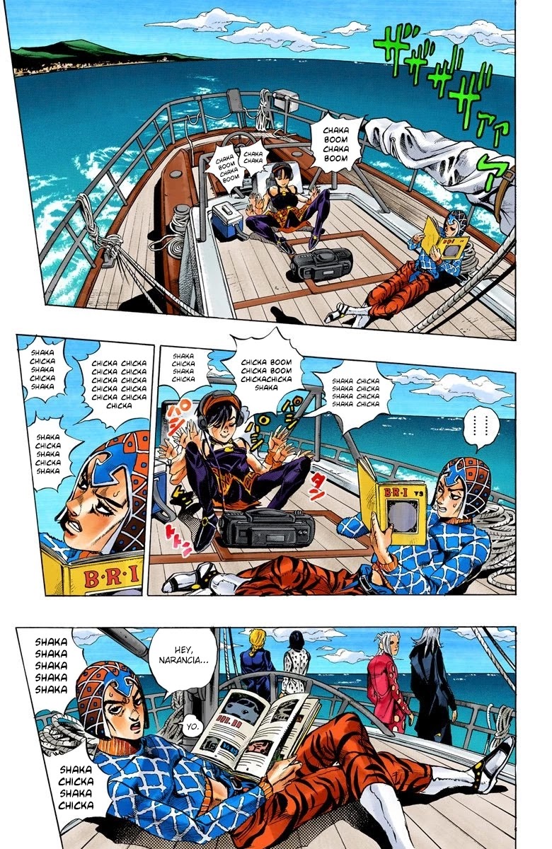 JoJo's Bizarre Adventure Part 5 - Vento Aureo (Official Colored) Chapter 18 page 11 - Chapter 18: Find Polpo's Hidden Treasure!
