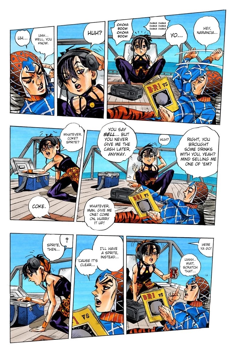 JoJo's Bizarre Adventure Part 5 - Vento Aureo (Official Colored) Chapter 18 page 12 - Chapter 18: Find Polpo's Hidden Treasure!