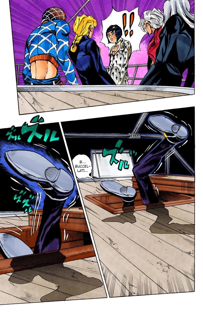 JoJo's Bizarre Adventure Part 5 - Vento Aureo (Official Colored) Chapter 18 page 19 - Chapter 18: Find Polpo's Hidden Treasure!