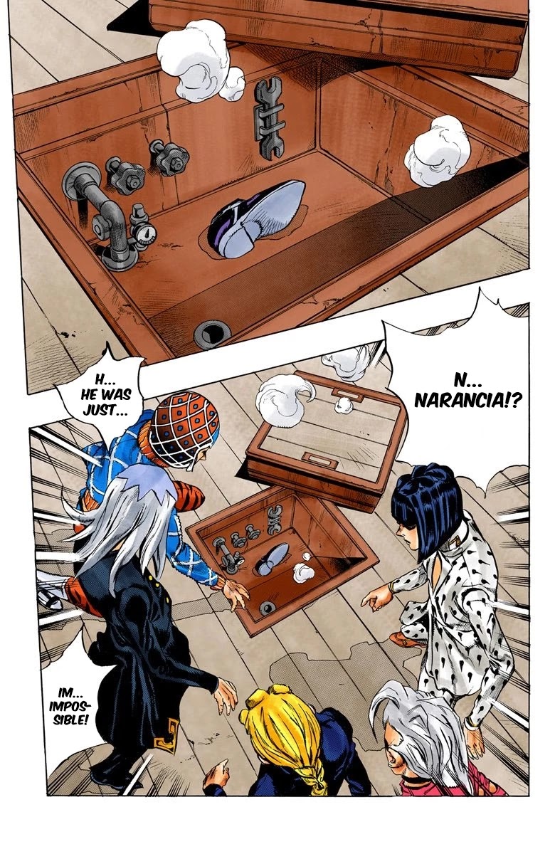 JoJo's Bizarre Adventure Part 5 - Vento Aureo (Official Colored) Chapter 18 page 21 - Chapter 18: Find Polpo's Hidden Treasure!