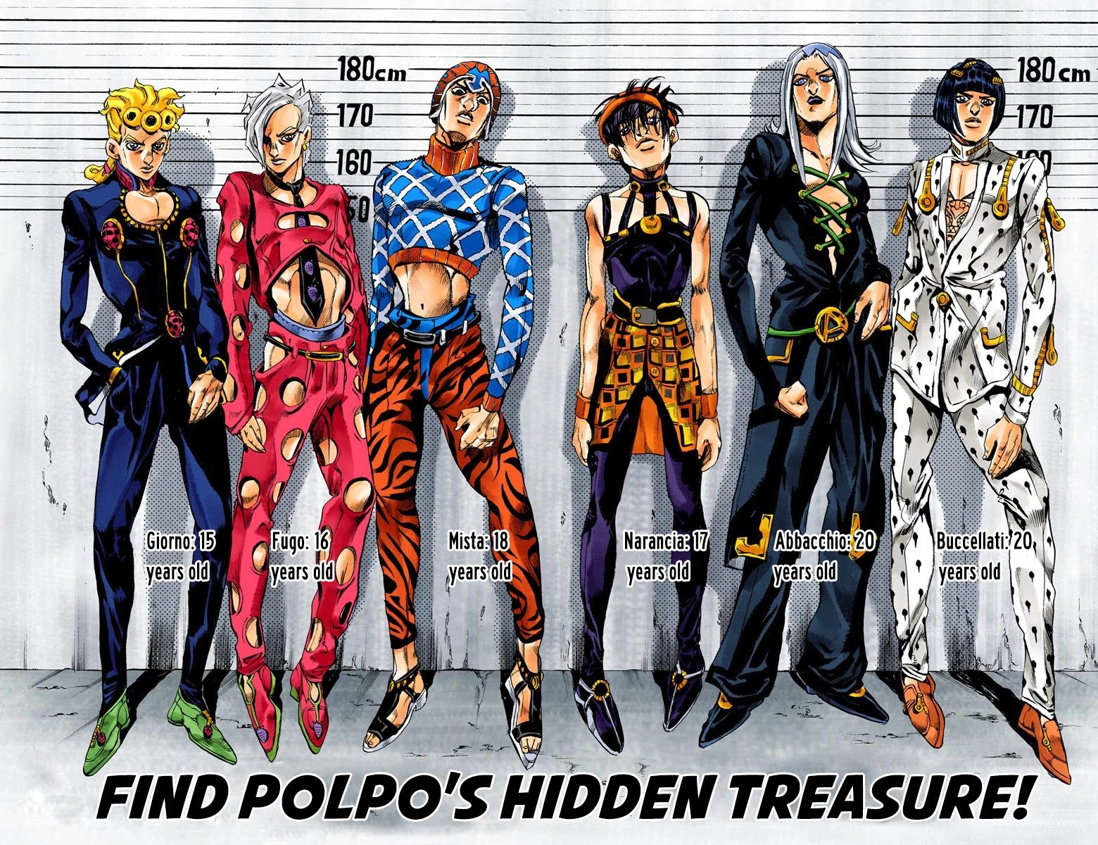 JoJo's Bizarre Adventure Part 5 - Vento Aureo (Official Colored) Chapter 18 page 3 - Chapter 18: Find Polpo's Hidden Treasure!