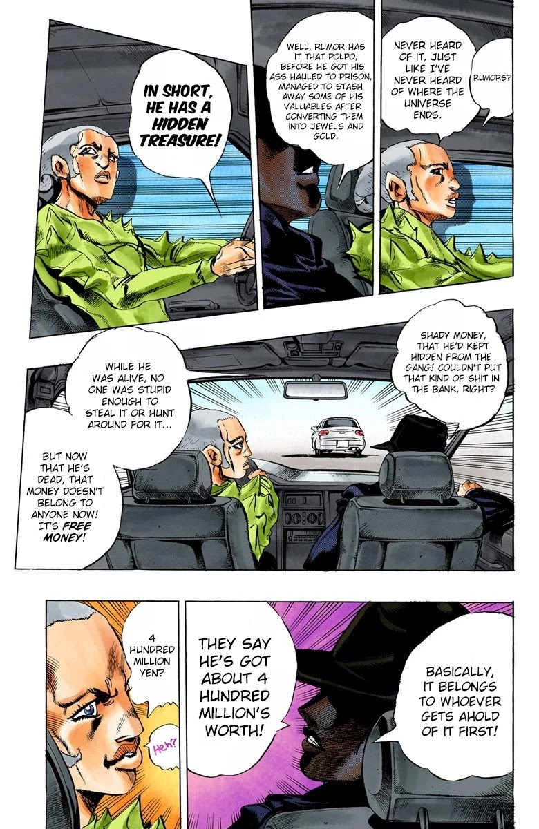 JoJo's Bizarre Adventure Part 5 - Vento Aureo (Official Colored) Chapter 18 page 7 - Chapter 18: Find Polpo's Hidden Treasure!