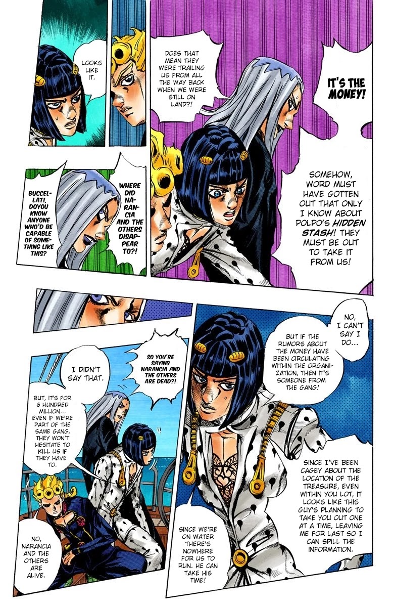 JoJo's Bizarre Adventure Part 5 - Vento Aureo (Official Colored) Chapter 19 page 10 - Chapter 19: The Mystery Behind "Soft Machine" Part 1