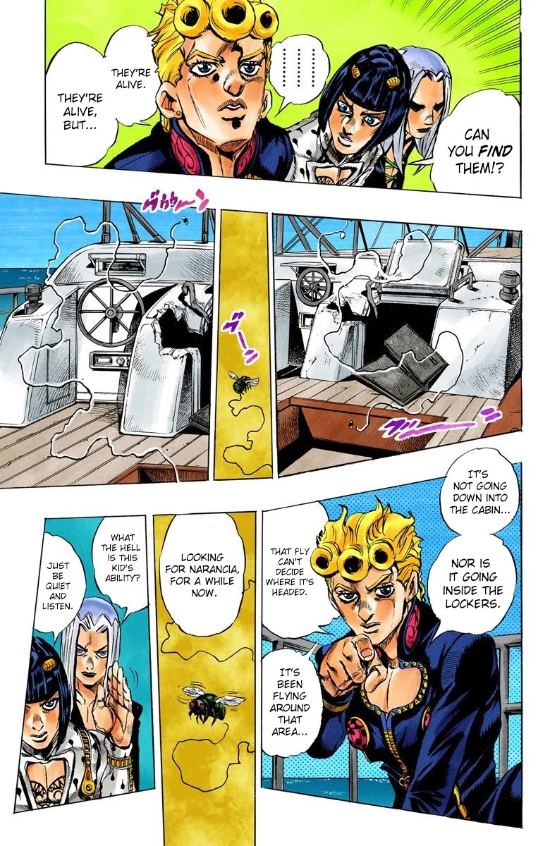 JoJo's Bizarre Adventure Part 5 - Vento Aureo (Official Colored) Chapter 19 page 12 - Chapter 19: The Mystery Behind "Soft Machine" Part 1