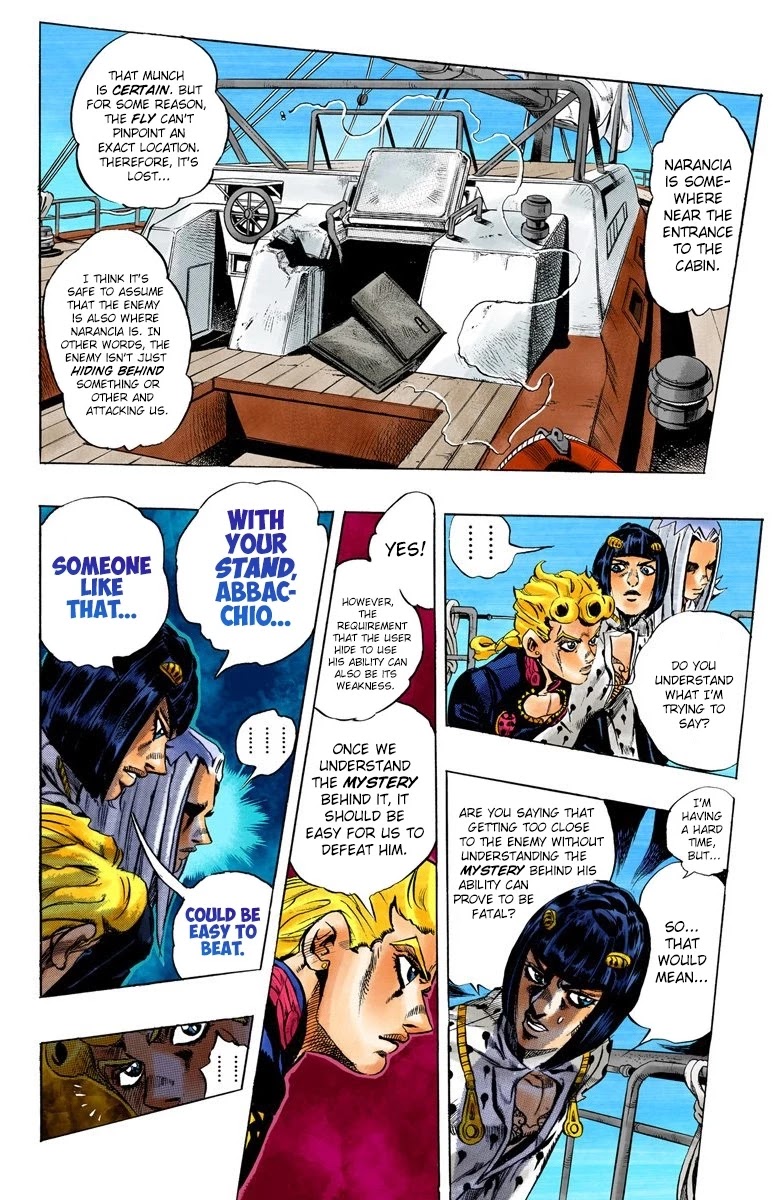 JoJo's Bizarre Adventure Part 5 - Vento Aureo (Official Colored) Chapter 19 page 13 - Chapter 19: The Mystery Behind "Soft Machine" Part 1