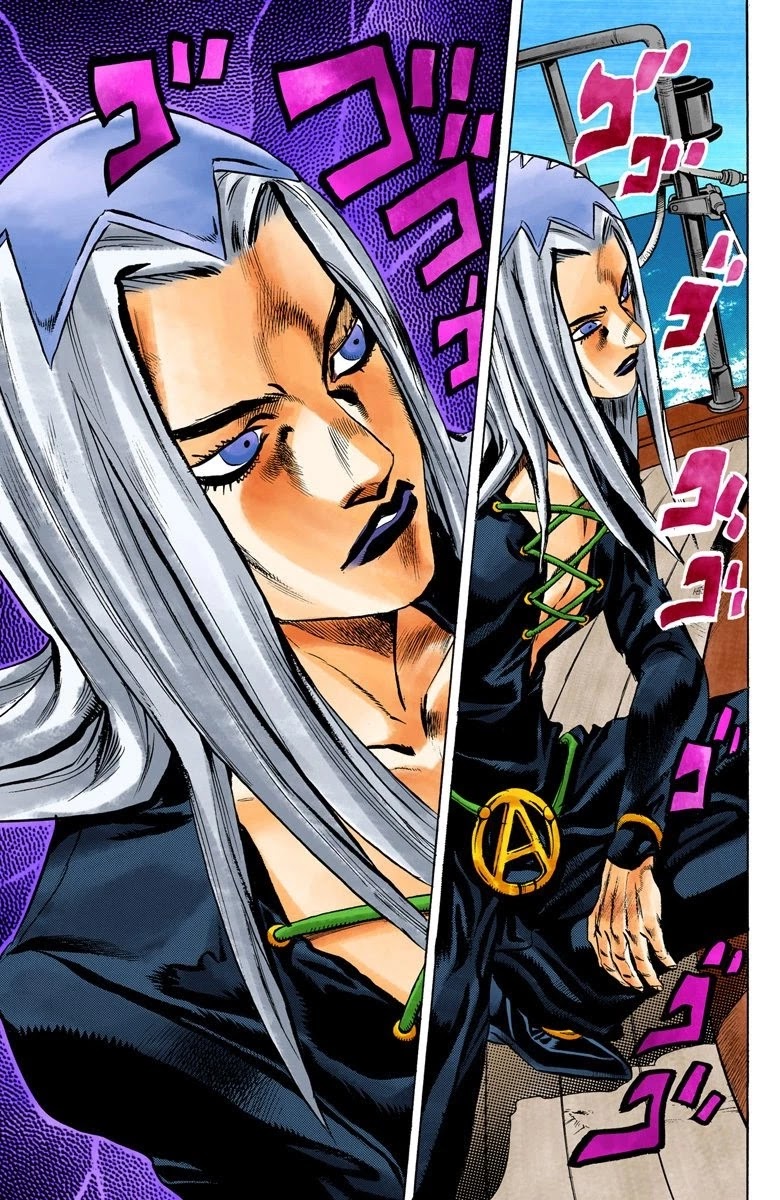 JoJo's Bizarre Adventure Part 5 - Vento Aureo (Official Colored) Chapter 19 page 14 - Chapter 19: The Mystery Behind "Soft Machine" Part 1