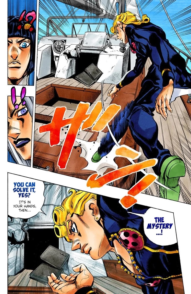 JoJo's Bizarre Adventure Part 5 - Vento Aureo (Official Colored) Chapter 19 page 17 - Chapter 19: The Mystery Behind "Soft Machine" Part 1