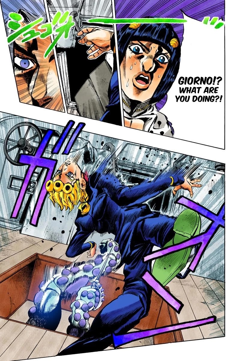 JoJo's Bizarre Adventure Part 5 - Vento Aureo (Official Colored) Chapter 19 page 18 - Chapter 19: The Mystery Behind "Soft Machine" Part 1