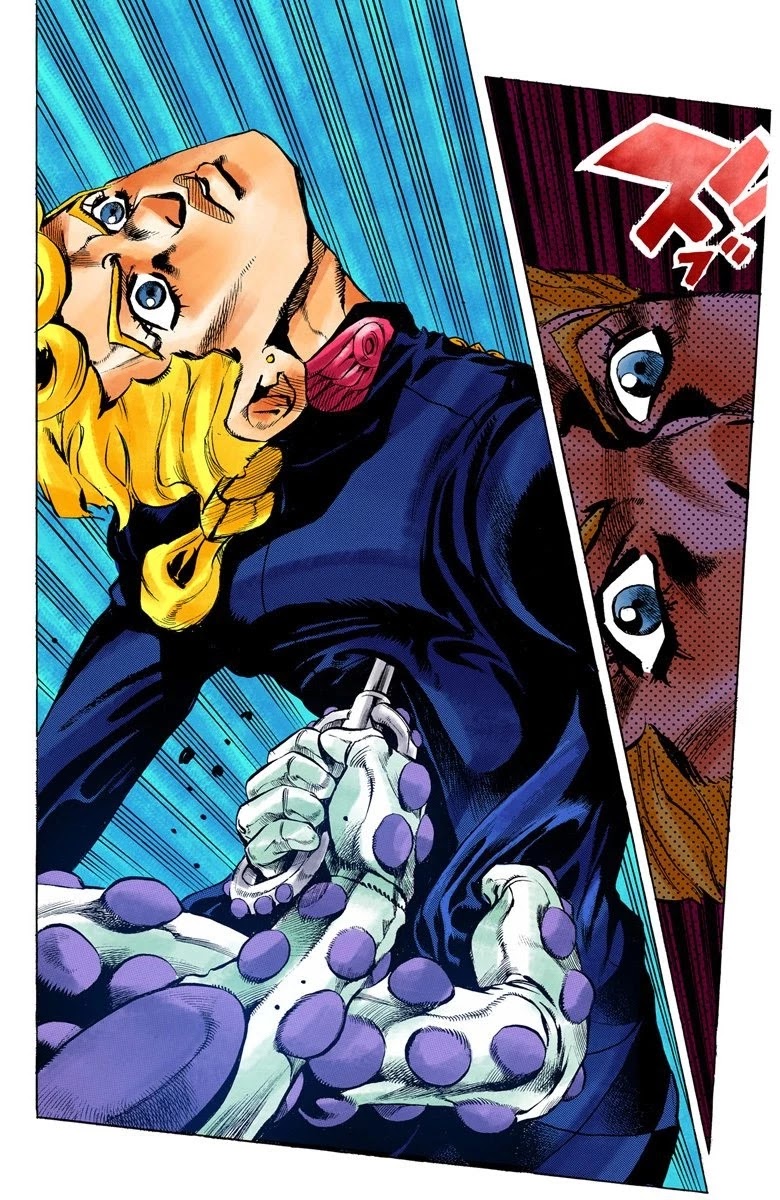 JoJo's Bizarre Adventure Part 5 - Vento Aureo (Official Colored) Chapter 19 page 19 - Chapter 19: The Mystery Behind "Soft Machine" Part 1