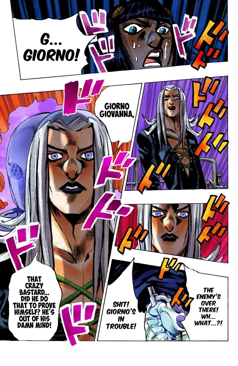 JoJo's Bizarre Adventure Part 5 - Vento Aureo (Official Colored) Chapter 19 page 20 - Chapter 19: The Mystery Behind "Soft Machine" Part 1