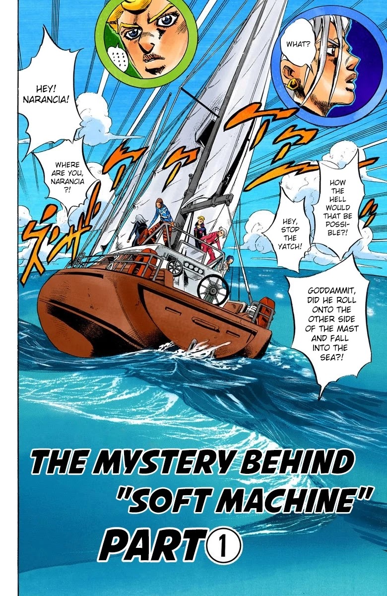 JoJo's Bizarre Adventure Part 5 - Vento Aureo (Official Colored) Chapter 19 page 3 - Chapter 19: The Mystery Behind "Soft Machine" Part 1
