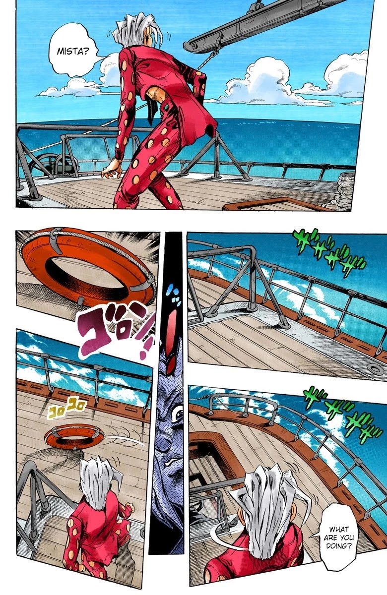 JoJo's Bizarre Adventure Part 5 - Vento Aureo (Official Colored) Chapter 19 page 5 - Chapter 19: The Mystery Behind "Soft Machine" Part 1