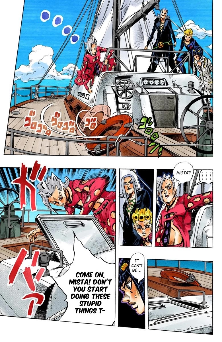 JoJo's Bizarre Adventure Part 5 - Vento Aureo (Official Colored) Chapter 19 page 6 - Chapter 19: The Mystery Behind "Soft Machine" Part 1
