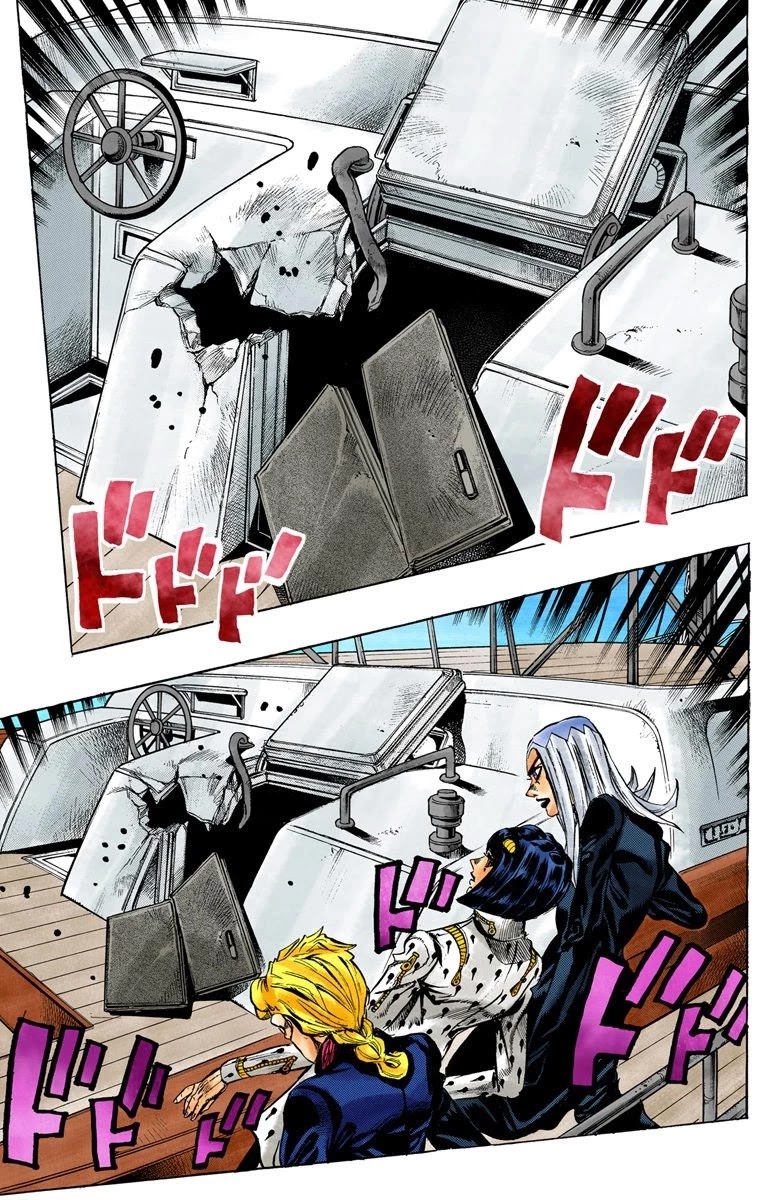 JoJo's Bizarre Adventure Part 5 - Vento Aureo (Official Colored) Chapter 19 page 8 - Chapter 19: The Mystery Behind "Soft Machine" Part 1