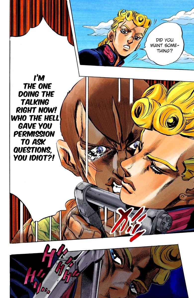 JoJo's Bizarre Adventure Part 5 - Vento Aureo (Official Colored) Chapter 2 page 11 - Chapter 2: Gold Experience Part 2