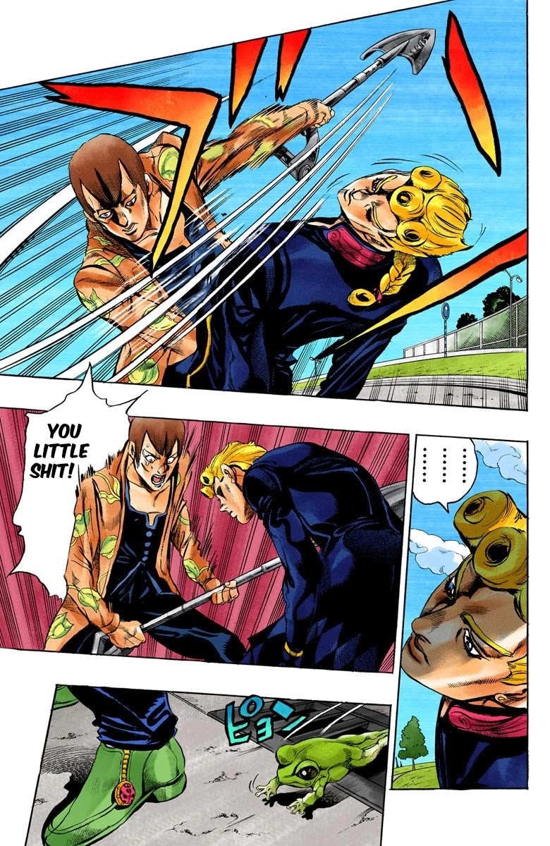 JoJo's Bizarre Adventure Part 5 - Vento Aureo (Official Colored) Chapter 2 page 14 - Chapter 2: Gold Experience Part 2