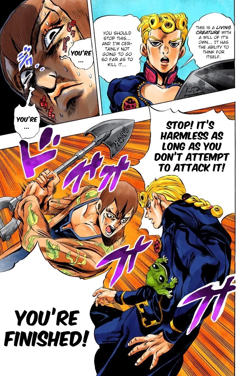 JoJo's Bizarre Adventure Part 5 - Vento Aureo (Official Colored) Chapter 2 page 16 - Chapter 2: Gold Experience Part 2
