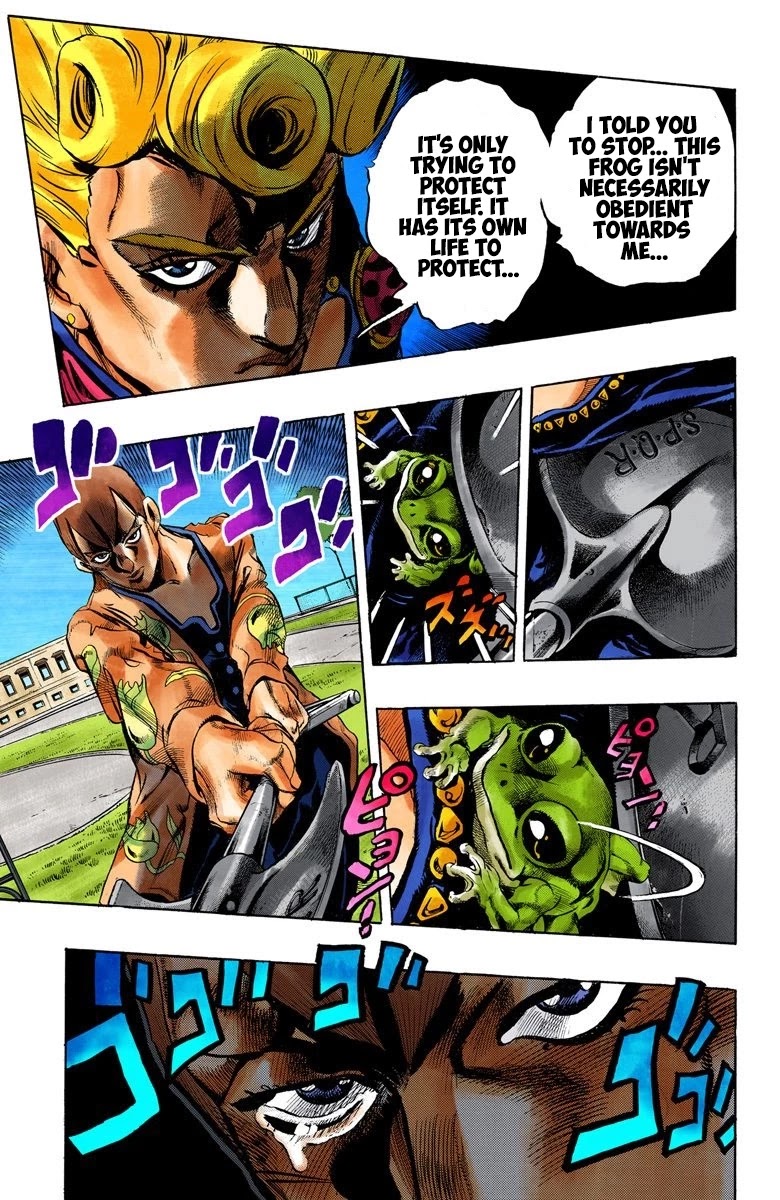 JoJo's Bizarre Adventure Part 5 - Vento Aureo (Official Colored) Chapter 2 page 18 - Chapter 2: Gold Experience Part 2