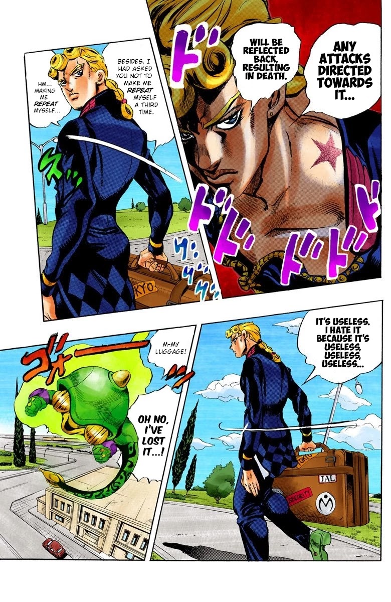 JoJo's Bizarre Adventure Part 5 - Vento Aureo (Official Colored) Chapter 2 page 20 - Chapter 2: Gold Experience Part 2