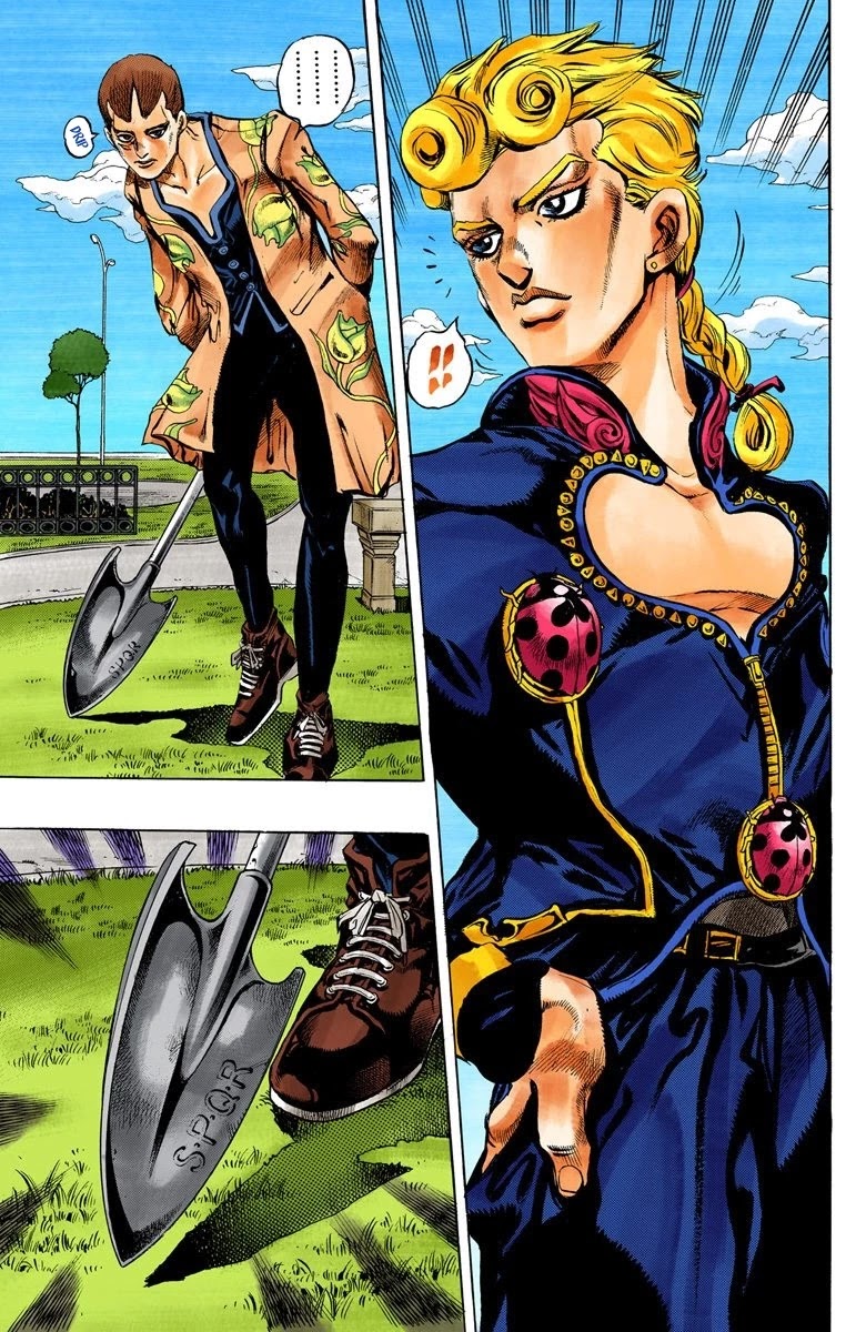 JoJo's Bizarre Adventure Part 5 - Vento Aureo (Official Colored) Chapter 2 page 8 - Chapter 2: Gold Experience Part 2