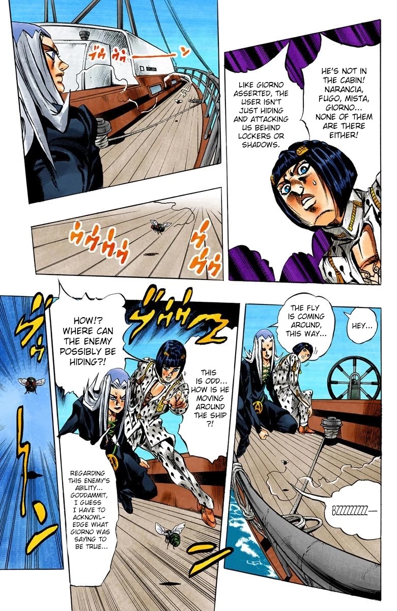 JoJo's Bizarre Adventure Part 5 - Vento Aureo (Official Colored) Chapter 20 page 10 - Chapter 20: The Mystery Behind "Soft Machine" Part 2