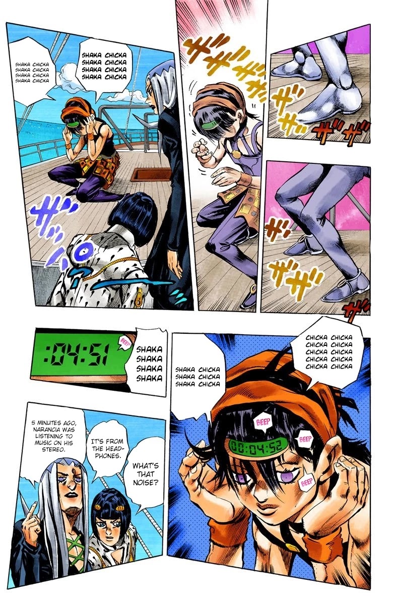 JoJo's Bizarre Adventure Part 5 - Vento Aureo (Official Colored) Chapter 20 page 16 - Chapter 20: The Mystery Behind "Soft Machine" Part 2