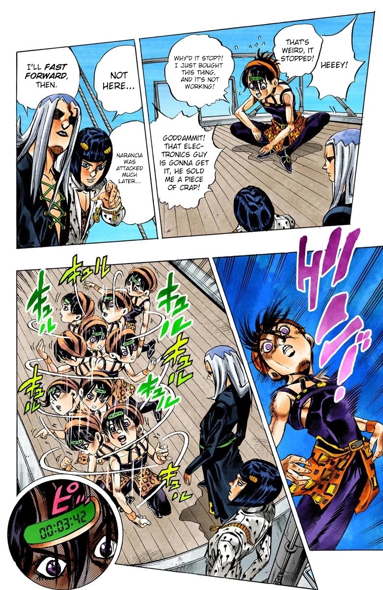 JoJo's Bizarre Adventure Part 5 - Vento Aureo (Official Colored) Chapter 20 page 17 - Chapter 20: The Mystery Behind "Soft Machine" Part 2