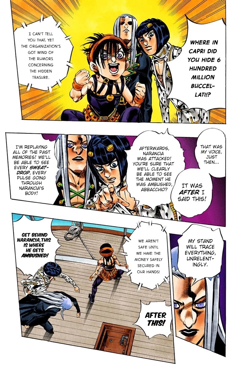 JoJo's Bizarre Adventure Part 5 - Vento Aureo (Official Colored) Chapter 20 page 18 - Chapter 20: The Mystery Behind "Soft Machine" Part 2