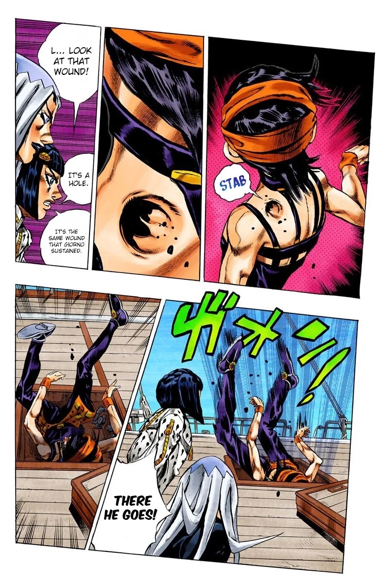 JoJo's Bizarre Adventure Part 5 - Vento Aureo (Official Colored) Chapter 20 page 19 - Chapter 20: The Mystery Behind "Soft Machine" Part 2