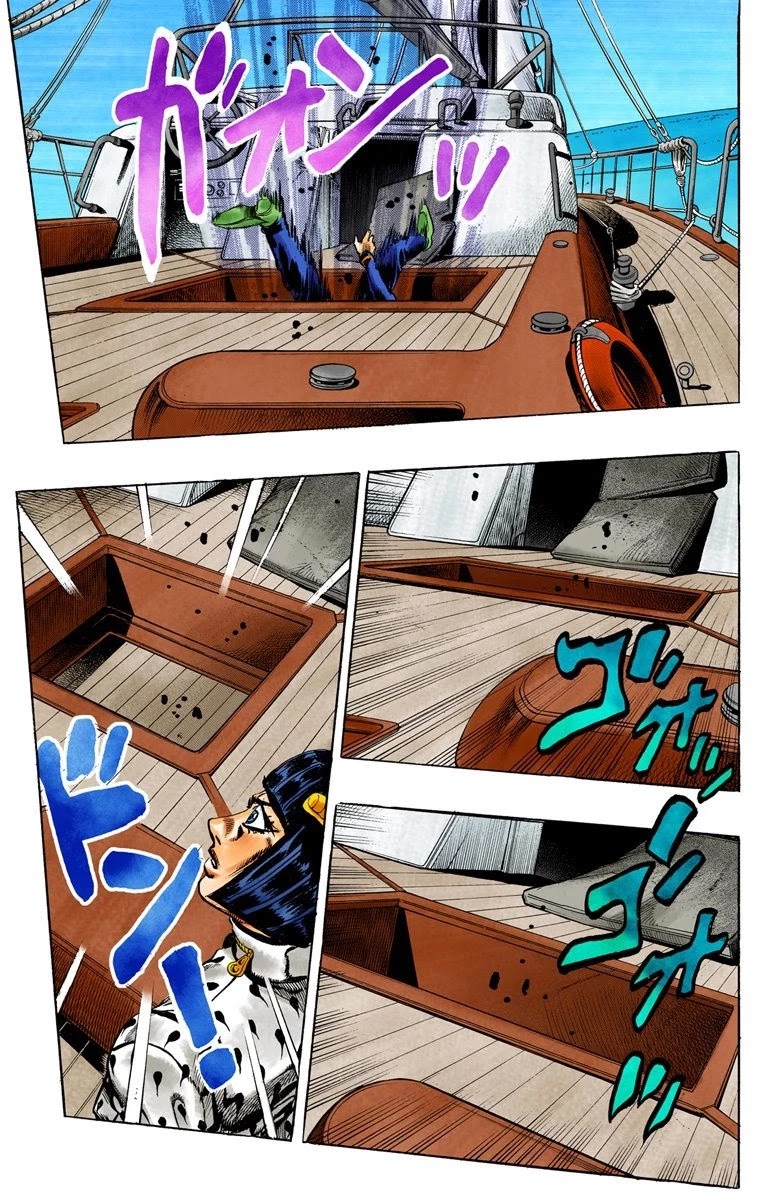 JoJo's Bizarre Adventure Part 5 - Vento Aureo (Official Colored) Chapter 20 page 4 - Chapter 20: The Mystery Behind "Soft Machine" Part 2