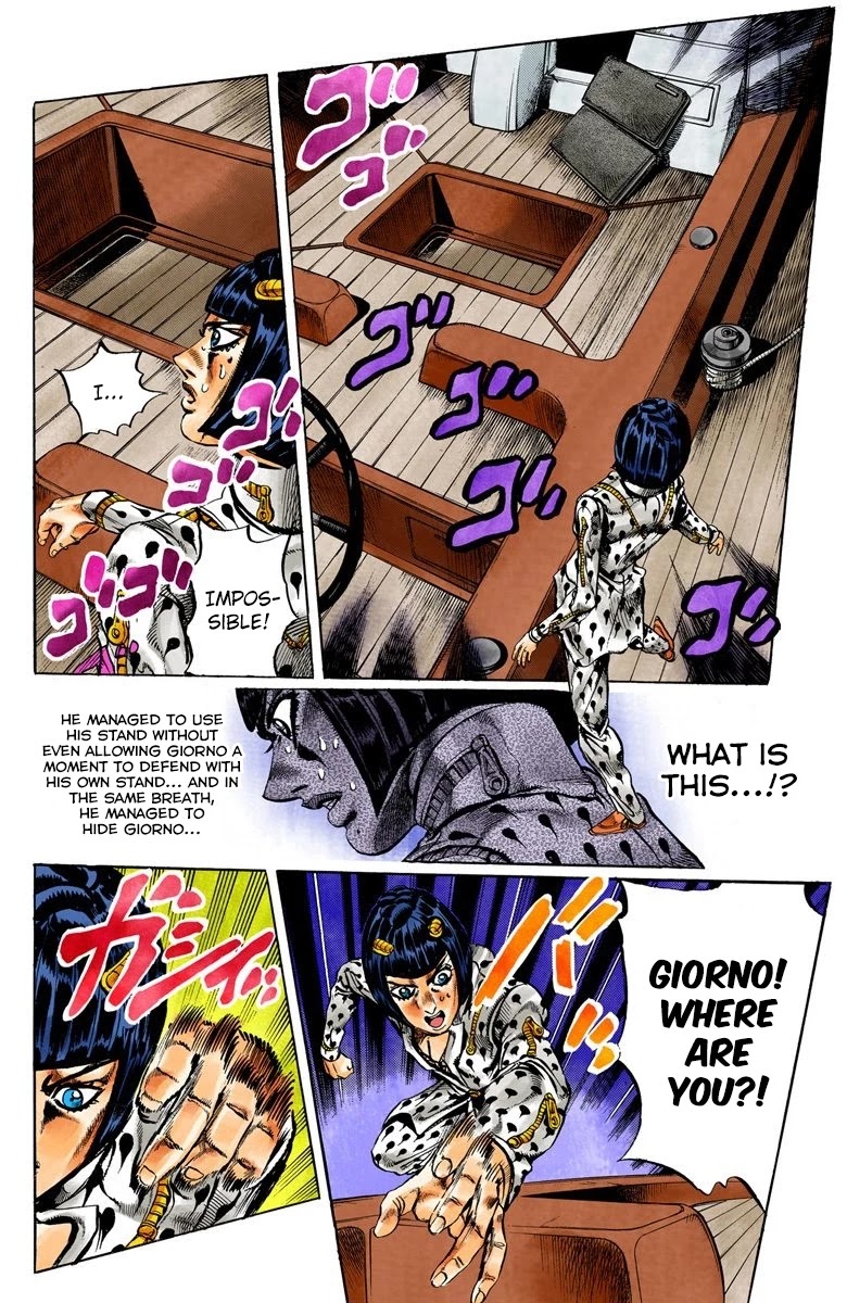 JoJo's Bizarre Adventure Part 5 - Vento Aureo (Official Colored) Chapter 20 page 5 - Chapter 20: The Mystery Behind "Soft Machine" Part 2