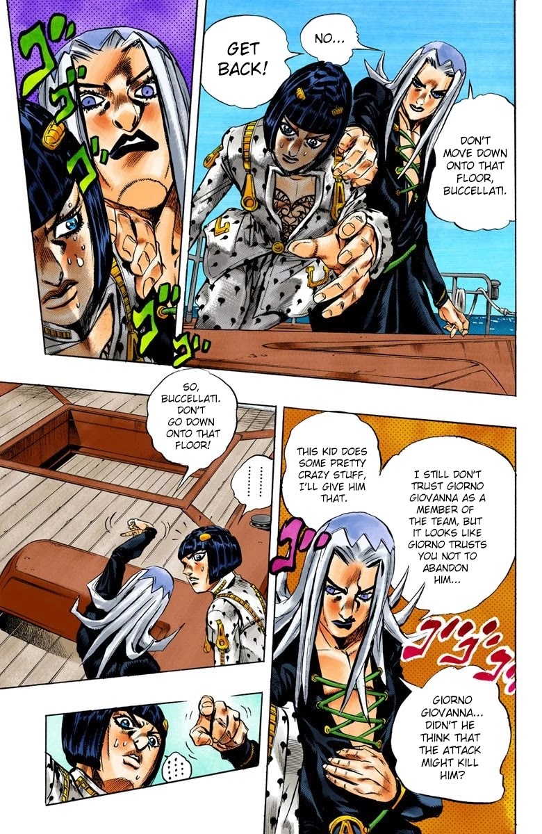 JoJo's Bizarre Adventure Part 5 - Vento Aureo (Official Colored) Chapter 20 page 6 - Chapter 20: The Mystery Behind "Soft Machine" Part 2