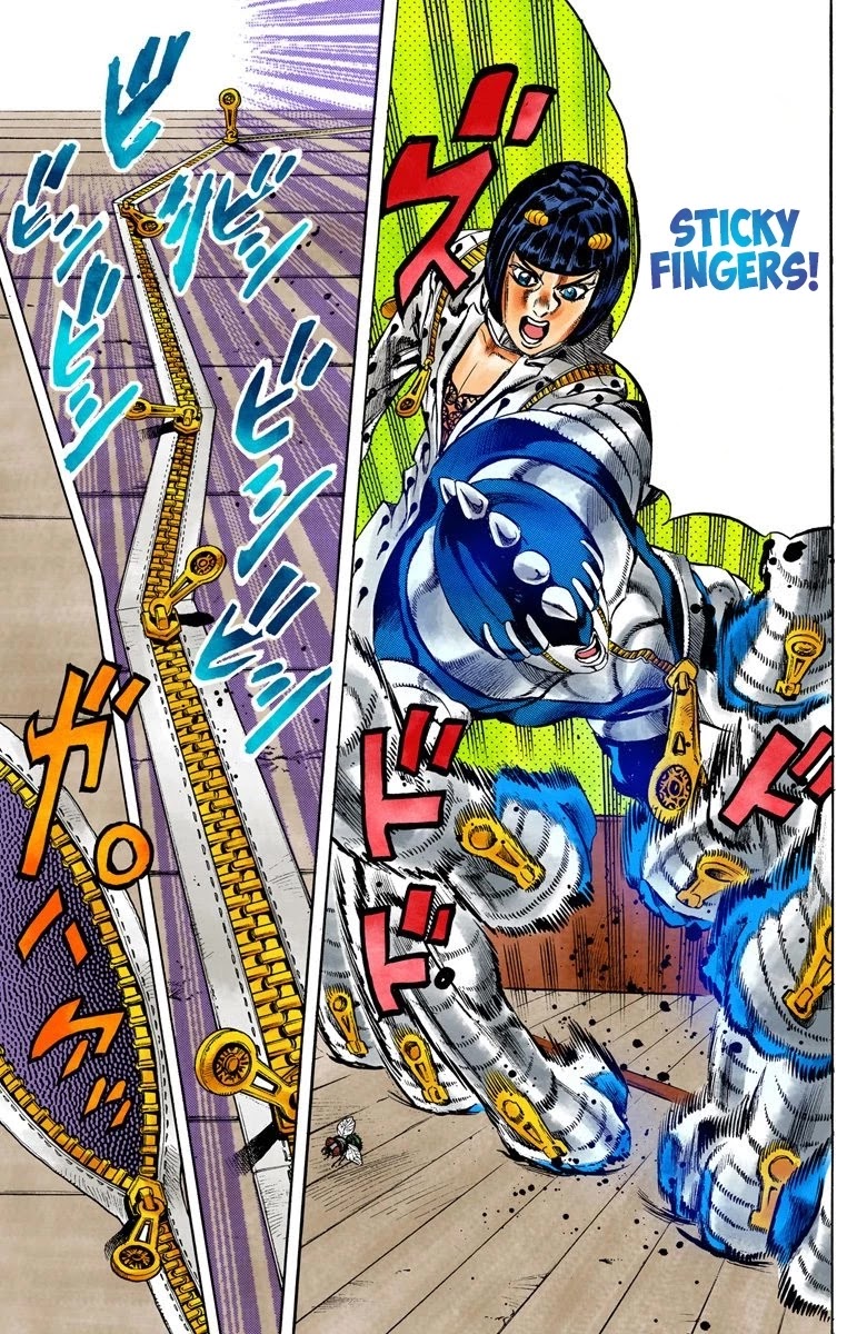 JoJo's Bizarre Adventure Part 5 - Vento Aureo (Official Colored) Chapter 20 page 8 - Chapter 20: The Mystery Behind "Soft Machine" Part 2