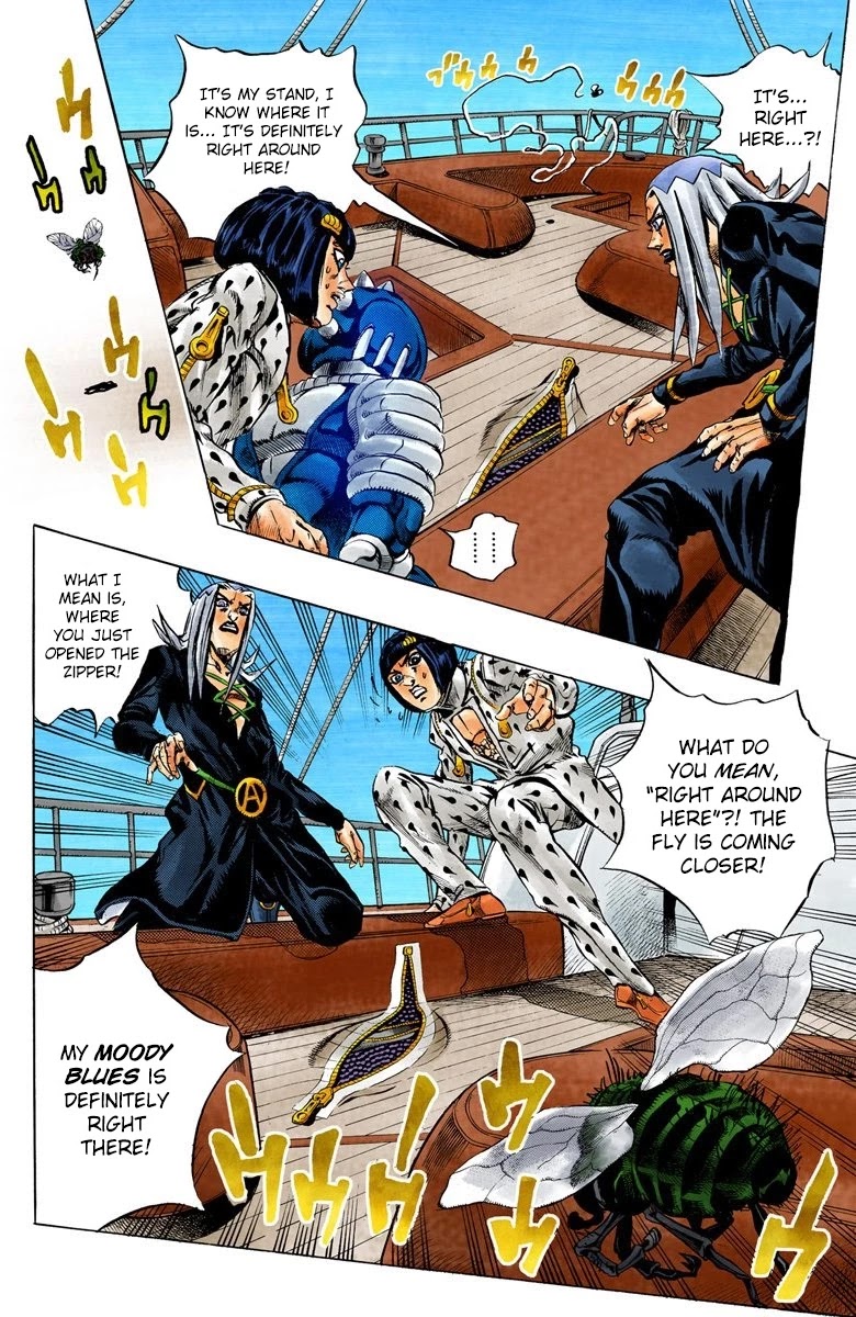 JoJo's Bizarre Adventure Part 5 - Vento Aureo (Official Colored) Chapter 21 page 14 - Chapter 21: Moody Blues Retaliates! Part 1