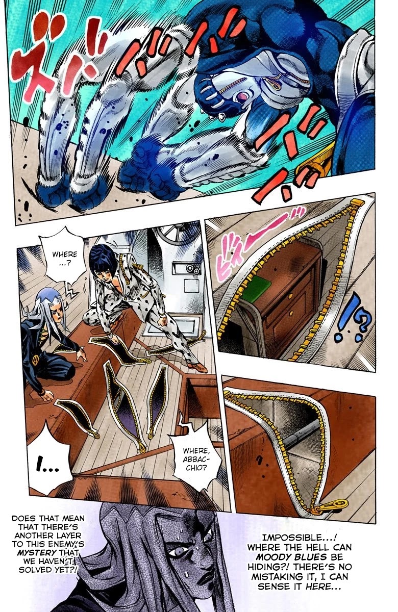 JoJo's Bizarre Adventure Part 5 - Vento Aureo (Official Colored) Chapter 21 page 15 - Chapter 21: Moody Blues Retaliates! Part 1