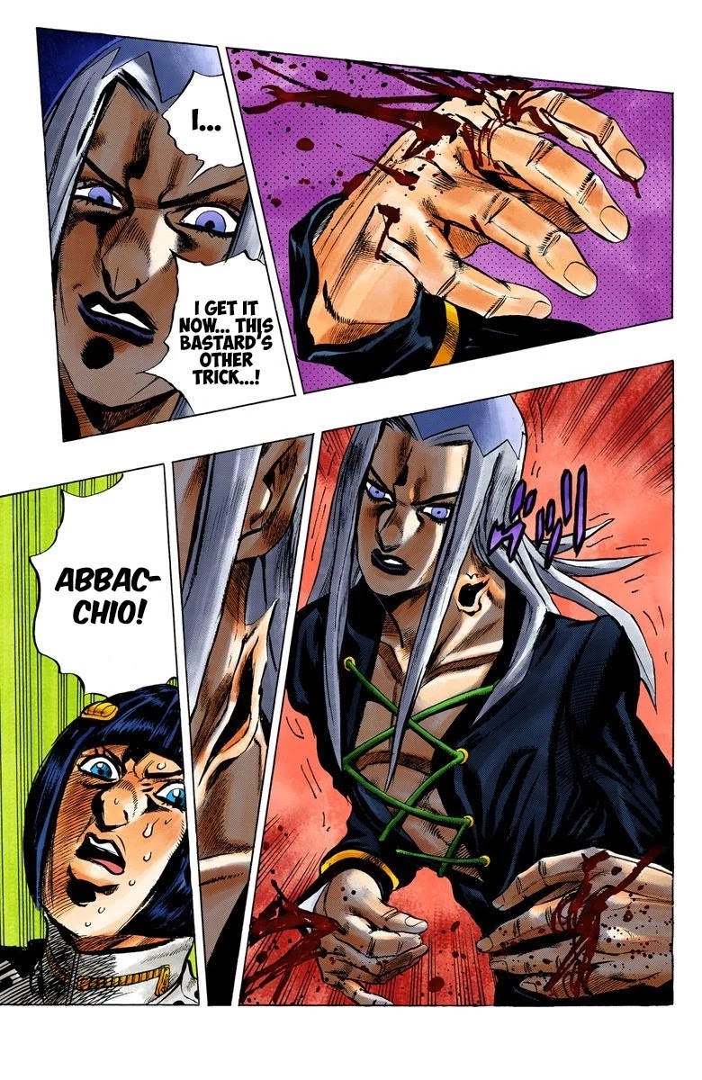 JoJo's Bizarre Adventure Part 5 - Vento Aureo (Official Colored) Chapter 21 page 21 - Chapter 21: Moody Blues Retaliates! Part 1