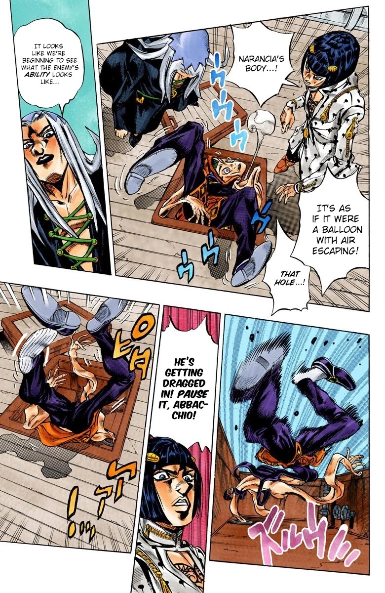 JoJo's Bizarre Adventure Part 5 - Vento Aureo (Official Colored) Chapter 21 page 4 - Chapter 21: Moody Blues Retaliates! Part 1