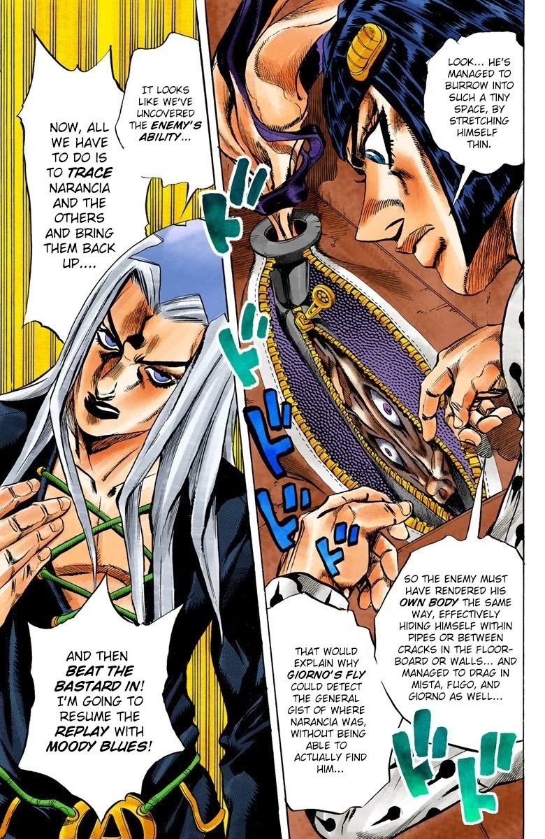 JoJo's Bizarre Adventure Part 5 - Vento Aureo (Official Colored) Chapter 21 page 8 - Chapter 21: Moody Blues Retaliates! Part 1