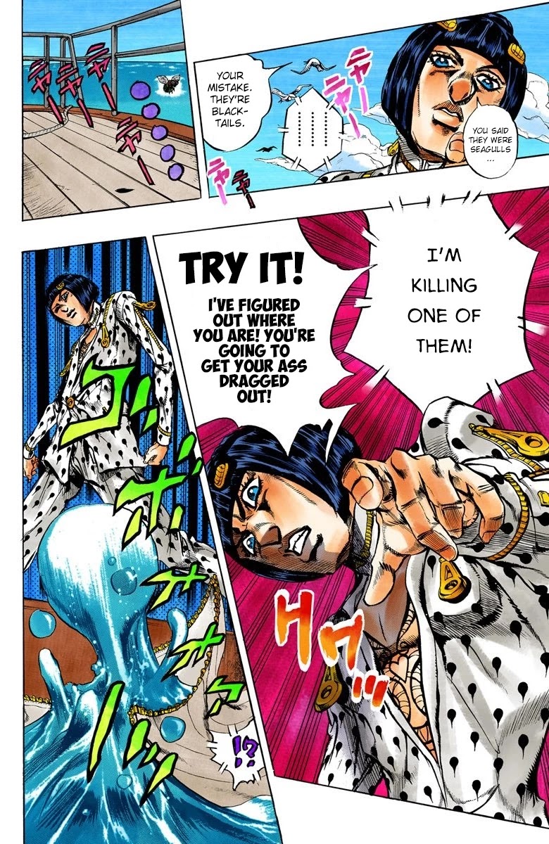 JoJo's Bizarre Adventure Part 5 - Vento Aureo (Official Colored) Chapter 22 page 11 - Chapter 22: Moody Blues Retaliates! Part 2