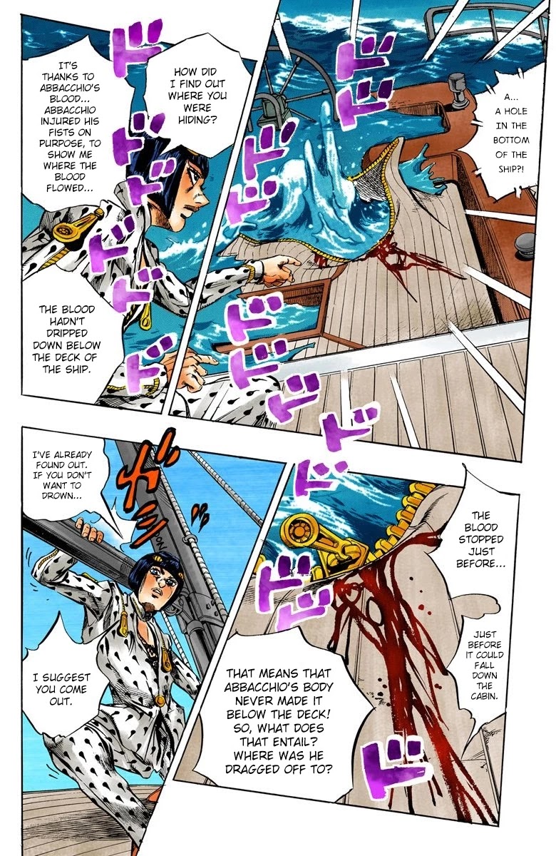 JoJo's Bizarre Adventure Part 5 - Vento Aureo (Official Colored) Chapter 22 page 13 - Chapter 22: Moody Blues Retaliates! Part 2