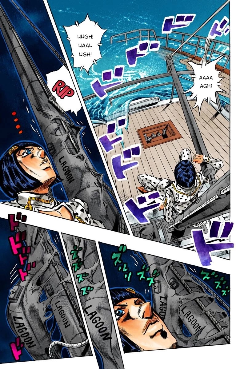 JoJo's Bizarre Adventure Part 5 - Vento Aureo (Official Colored) Chapter 22 page 14 - Chapter 22: Moody Blues Retaliates! Part 2