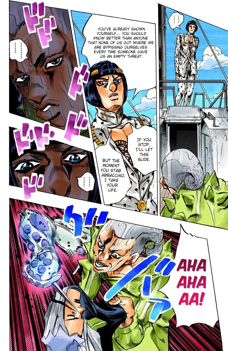 JoJo's Bizarre Adventure Part 5 - Vento Aureo (Official Colored) Chapter 22 page 18 - Chapter 22: Moody Blues Retaliates! Part 2