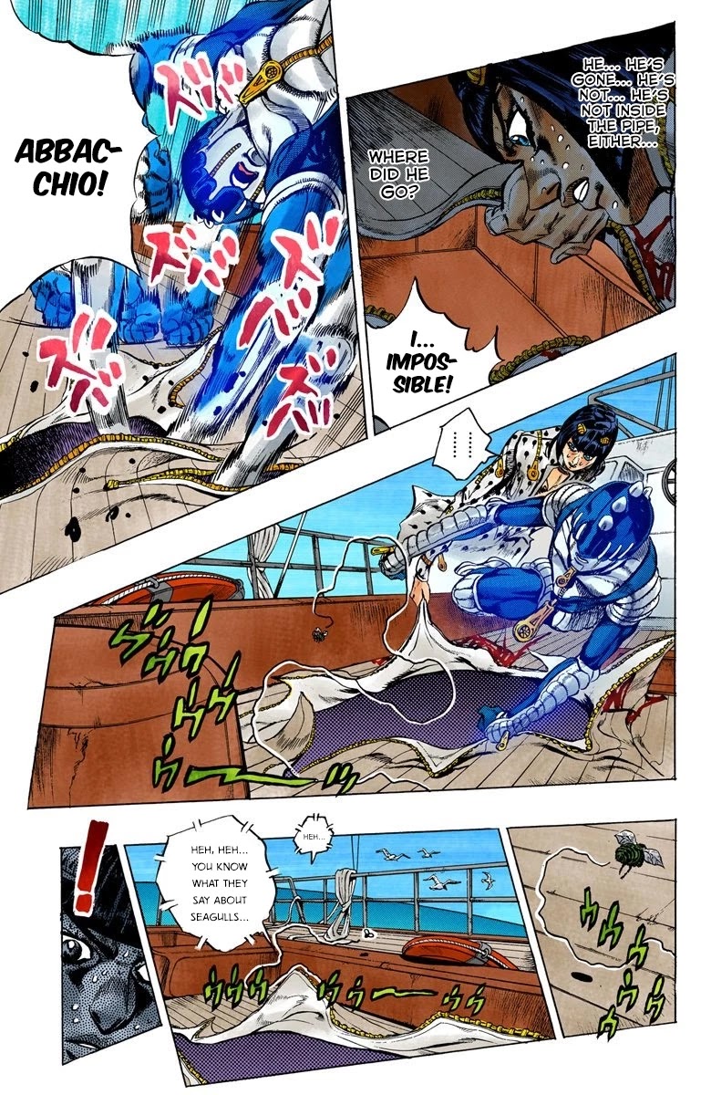 JoJo's Bizarre Adventure Part 5 - Vento Aureo (Official Colored) Chapter 22 page 6 - Chapter 22: Moody Blues Retaliates! Part 2