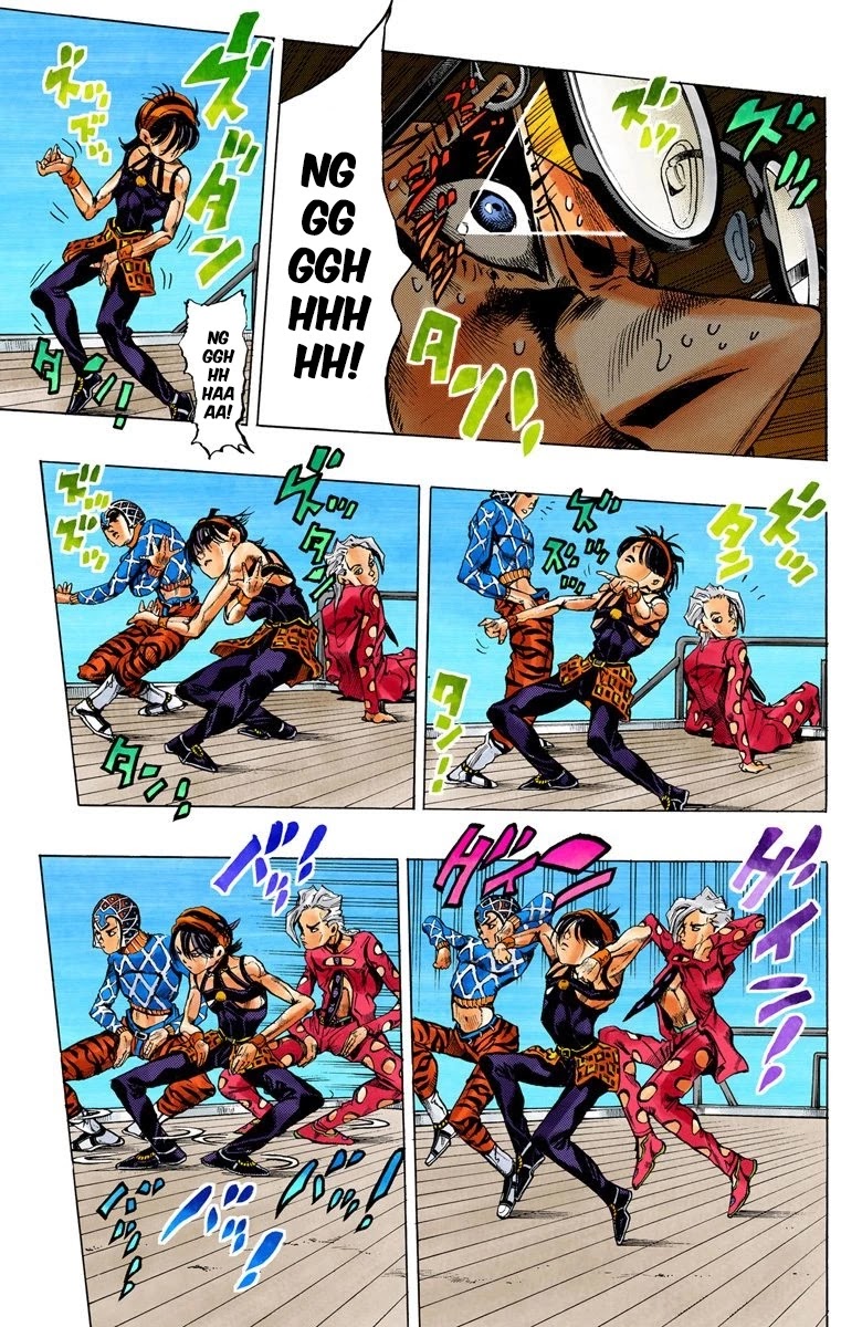 JoJo's Bizarre Adventure Part 5 - Vento Aureo (Official Colored) Chapter 23 page 10 - Chapter 23: Sex Pistols Appear! Part 1