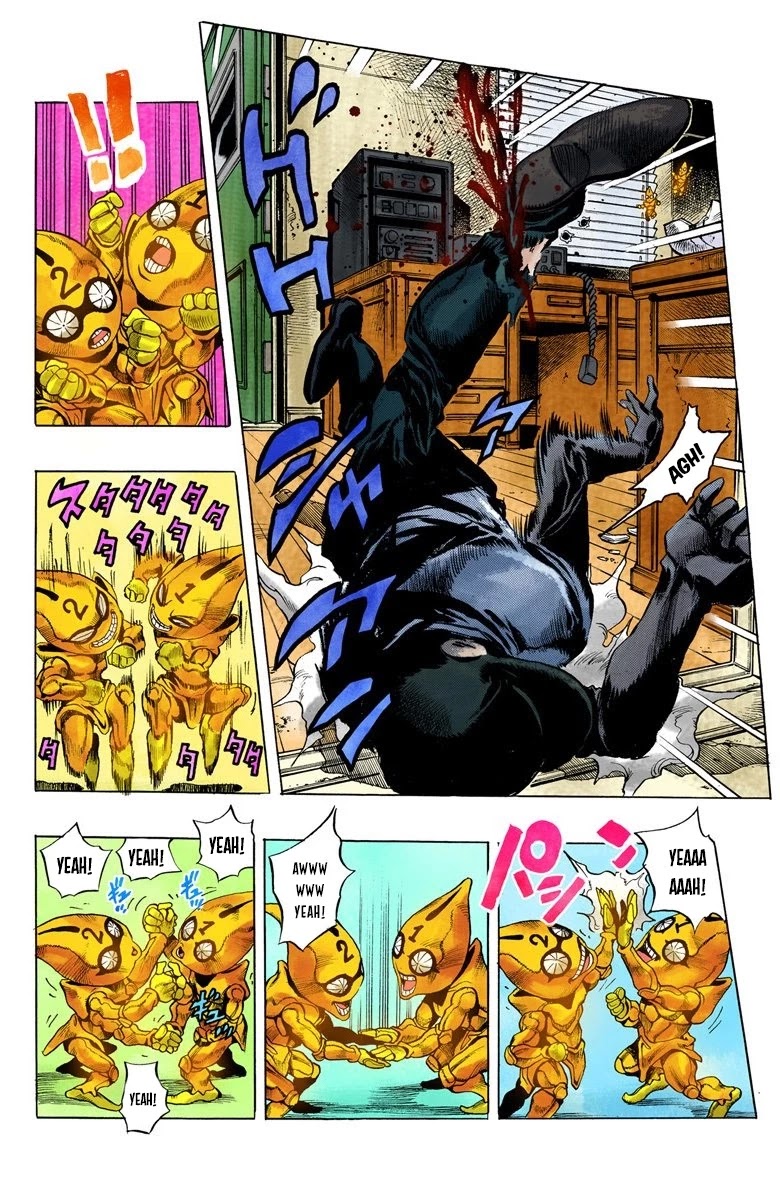 JoJo's Bizarre Adventure Part 5 - Vento Aureo (Official Colored) Chapter 25 page 10 - Chapter 25: Sex Pistols Appear! Part 3