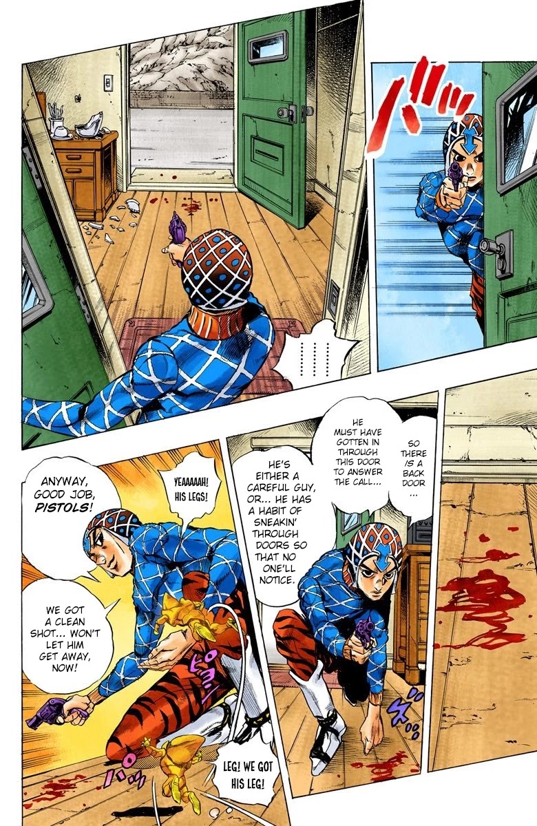 JoJo's Bizarre Adventure Part 5 - Vento Aureo (Official Colored) Chapter 25 page 12 - Chapter 25: Sex Pistols Appear! Part 3