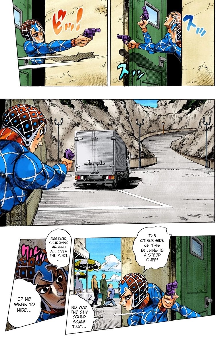 JoJo's Bizarre Adventure Part 5 - Vento Aureo (Official Colored) Chapter 25 page 13 - Chapter 25: Sex Pistols Appear! Part 3